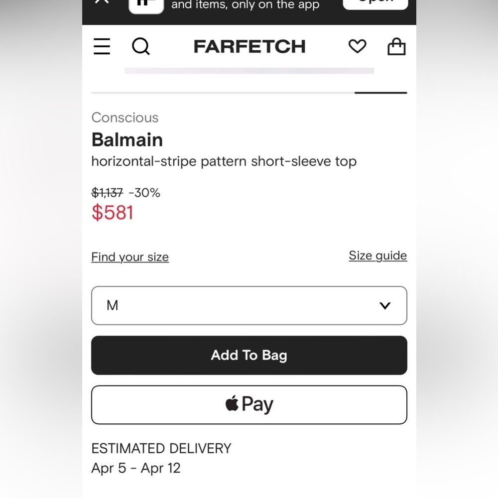 BALMAIN horizontal-stripe pattern short-sleeve top - image 11